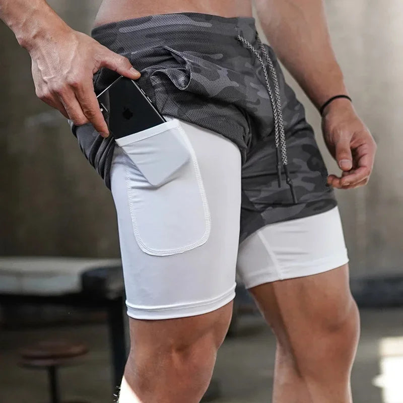 Shorts masculino 2 em 1